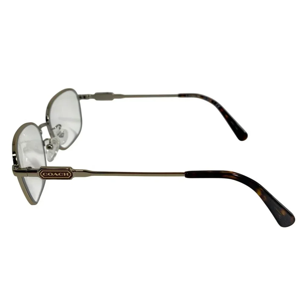 Coach HC5119 Light Gold Metal Eyeglass 53-17-140 Frames ONLY w/ Case & Cloth
